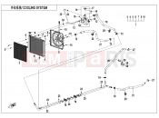 CFMOTO UFORCE 800 (CF800UTR-4) COOLING SYSTEM - F18-V2