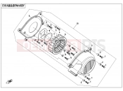 CFMOTO UFORCE 800 (CF800UU-A) COOLING FAN - E18