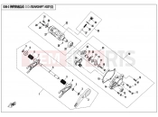 CFMOTO UFORCE 800 (CF800UU-A) GEARSHIFT ASSY(3) - E06-3