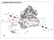 CFMOTO 2025 SSV ZFORCE 950 (CF1000STR-3L) ENGINE MOUNTING PARTS - F00-1