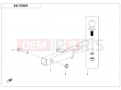 CFMOTO 2025 SSV ZFORCE 950 (CF1000STR-3L) TOWBAR(BOLT CONNECTION ) - F40-A