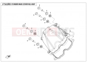CFMOTO 2025 SSV ZFORCE 950 (CF1000STR-3L) CYLINDER HEAD COVER  NO.2 ASSY - E02-8