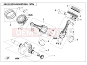 CFMOTO 2025 SSV ZFORCE 950 (CF1000STR-3L) CRANKSHAFT @^ CONNECTING ROD @^ PISTON ASSY(HORIZONTALLY SPLIT CONNECTING ROD) - E04-A