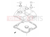 SUZUKI DR-Z400S K7 (2007) (E03,E28,E33) 2 - CYLINDER HEAD COVER