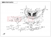 CFMOTO ZFORCE 1000 (CF1000UTR-2) FRONT PLASTIC 1 - F04-1