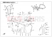 CFMOTO ZFORCE 1000 (CF1000UTR-2) MIDDLE PLASTIC 1 - F04-3