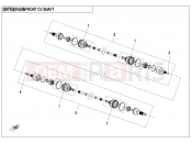 CFMOTO ZFORCE 1000 (CF1000UTR-2) FRONT CV SHAFT - F27