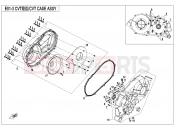 CFMOTO ZFORCE 1000 (CF1000UTR-2) CVT CASE ASSY - E01-3-V1