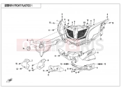 FRONT PLASTIC 1 - CFMOTO ZFORCE 1000 (CF1000UTR-2) 2021