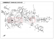 CFMOTO 2021 SSV ZFORCE 1000 (CF1000UTR-B) LEFT CRANKCASE COVER ASSY - E01-4-V1