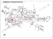 CFMOTO 2021 SSV ZFORCE 1000 (CF1000UTR-B) LEFT CRANKCASE COVER ASSY - E01-4-V2