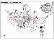 CFMOTO 2015 SSV ZFORCE 500 (CF500US) LEFT CRANKCASE ASSY - E01-1