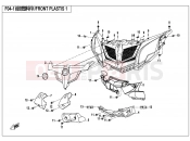 CFMOTO 2018 SSV ZFORCE 500 (CF500US) FRONT PLASTICS 1 - F04-1