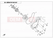 CFMOTO 2018 SSV ZFORCE 500 (CF500US) WATER PUMP ASSY - E08
