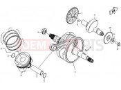 CFMOTO 2012 SSV ZFORCE 600 (CF600-3) CRANKSHAFT, PISTON, BALANCER - E12