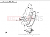 CFMOTO 2013 SSV ZFORCE 600 (CF600-3) SEAT ASSY