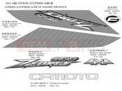 CFMOTO 2014 SSV ZFORCE 600 (CF625-3) DECAL - F36