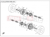 FRONT WHEEL ASSY - F12 - CFMOTO ZFORCE 600 (CF625-3) 2016