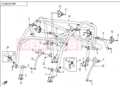 CAB FRAME - F24(2014) - CFMOTO ZFORCE 600 (CF625-3) 2016