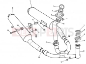 DUCATI 1992 Supersport 750 SS EXHAUST SYSTEM » EXHAUST SYSTEM