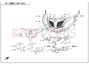 CFMOTO 2012 SSV ZFORCE 800 (CF800) FRONT PLASTIC - F04-1