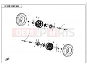 CFMOTO 2012 SSV ZFORCE 800 (CF800) FRONT WHEEL - F07
