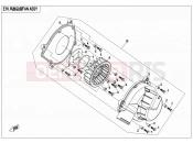CFMOTO 2012 SSV ZFORCE 800 (CF800) FAN ASSY - E18