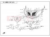 CFMOTO 2020 SSV ZFORCE 800 (CF800) FRONT PLASTICS - F04-1