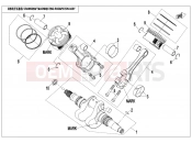 CFMOTO 2020 SSV ZFORCE 800 (CF800) CRANKSHAFT @^ CONNECTING ROD @^ PISTON ASSY. - E04