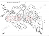 CFMOTO 2021 SSV ZFORCE 800 (CF800) LEFT CRANKCASE COVER ASSY. - E01-5-V3