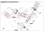 CFMOTO 2026 SSV ZFORCE 800 (CF800SU-3) CRANKSHAFT @^ CONNECTING ROD @^ PISTON ASSY - E04-A