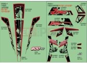 CFMOTO 2013 SSV ZFORCE 800 (CF800US-A) DECAL (WHITE) - F19-2