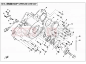 CFMOTO 2013 SSV ZFORCE 800 (CF800US-A) LEFT CRANKCASE COVER ASSY - E01-5