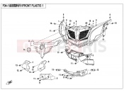 CFMOTO 2016 SSV ZFORCE 800 (CF800US-A) FRONT PLASTICS 1 - F04-1