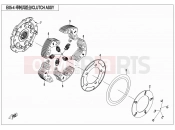 CFMOTO 2016 SSV ZFORCE 800 (CF800US-A) CLUTCH ASSY - E05-4