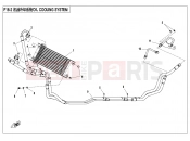 CFMOTO 2019 SSV ZFORCE 800 (CF800US-A) COOLING SYSTEM(OIL) - F18-2