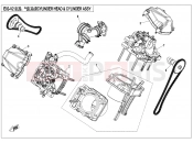 CFMOTO ZFORCE 800 (CF800UTR) CYLINDER HEAD AND CYLINDER ASSY. - E02-V2