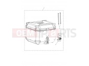 Triumph 2022 TIGER 900 GT Top Box, Aluminium, Black