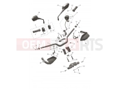 Triumph 2025 Tiger Sport 800 Handlebars, Top Yoke & Mirrors