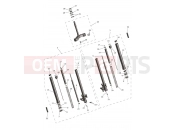 Triumph 2025 Tiger Sport 800 Front Forks & Lower Yoke Assy