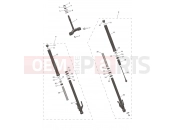 Triumph 2026 TRIDENT 660cc CN4040 > Front Forks & Lower Yoke Assy