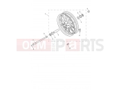 Triumph 2025 ROCKET 3 GT Evel Knievel Edition Front Wheel