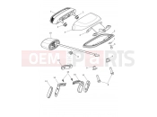 Triumph 2024 SCRAMBLER 1200 X Rear Light & Reflectors - All Except US