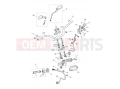Triumph 2025 Tiger 1200 GT Pro Handlebars, Top Yoke & Mirrors