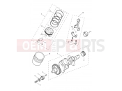 Triumph 2025 TRIDENT 660cc CB1390 > CN4039 Crankshaft, Conrods & Pistons