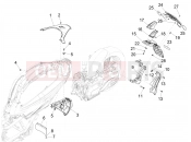 PIAGGIO Beverly 310 25° Anniversario (EU) Rear cover - Splash guard