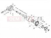 MOTOGUZZI V85 TT Strada (EU) Rear transmission / Components