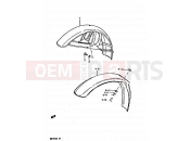 SUZUKI DR125S E (1984) 40 - FRONT FENDER