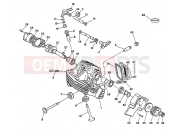 DUCATI 1991 Supersport 600 SS VERTICAL CYLINDER HEAD » VALVE DRIVE