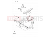 SUZUKI DR125S J (1988) 47 - REAR SWINGING ARM
